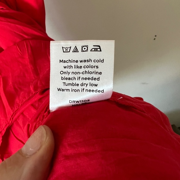 Draper James Red Tie Waist Peasant Dress NWT size XXL - Picture 16 of 16